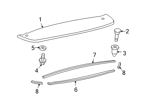 2011 Toyota Matrix Rear Spoiler Diagram