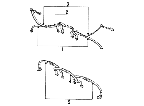 1988 Toyota Cressida Seat Belt Diagram