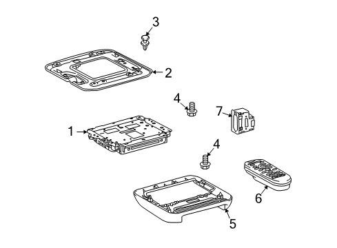 2009 Toyota Venza Entertainment System Components Diagram