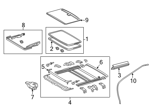 2014 Toyota Camry Sunroof Diagram 2 - Thumbnail