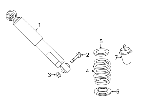 Bumper, Rear Spring, Passenger Side Diagram for 48341-42010