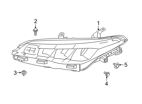 2020 Toyota Avalon Headlamp Assy, Lh Diagram for 81150-07213