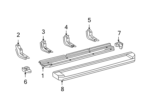 2008 Toyota Tundra Exterior Trim - Cab Diagram