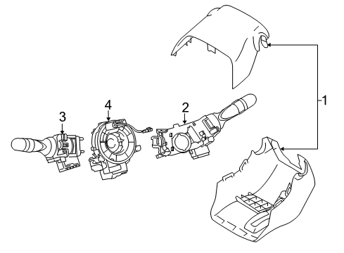 2015 Toyota Prius V Switches Diagram