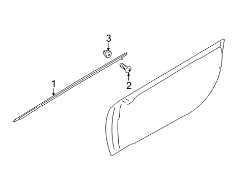 2018 Toyota 86 Exterior Trim - Door Diagram