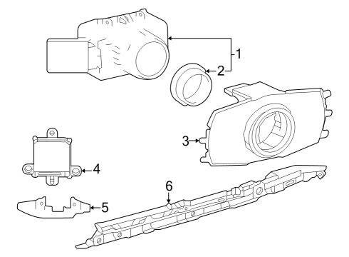 2023 Toyota Sequoia RETAINER, ULTRASONIC Diagram for 89348-48340-C2