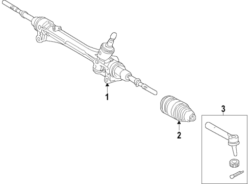 2022 Toyota Prius AWD-e Steering Column & Wheel, Steering Gear & Linkage Diagram 3 - Thumbnail