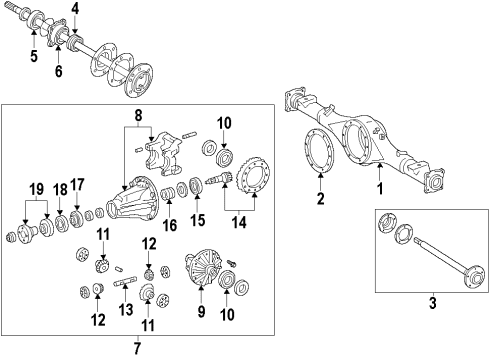 2017 Toyota Land Cruiser Carrier Sub-Assembly, Di Diagram for 41101-60210