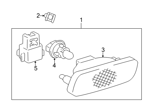 2001 Toyota Prius Side Marker Lamps Diagram