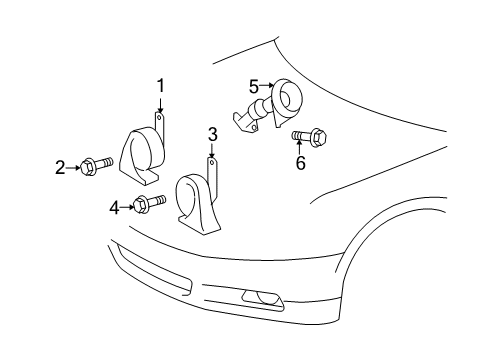 2010 Toyota Venza Anti-Theft Components Diagram