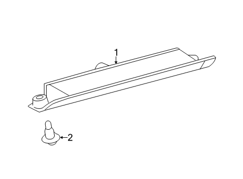 2013 Toyota Prius C High Mount Lamps Diagram