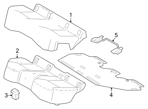 2023 Toyota GR Corolla COVER SUB-ASSY, RR S Diagram for 71075-1AA40-22