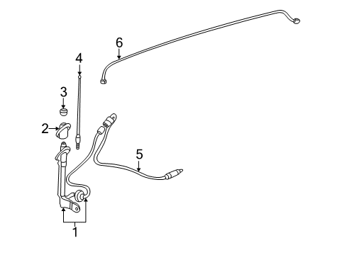 2002 Toyota Highlander Antenna & Radio Diagram