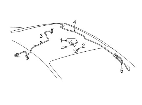 2017 Toyota Avalon Antenna Assembly, SATELL Diagram for 86960-06030-B1