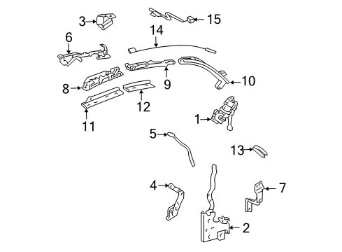 2007 Toyota Solara Motor & Components Diagram