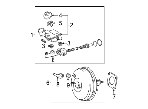 2008 Toyota Matrix Dash Panel Components Diagram