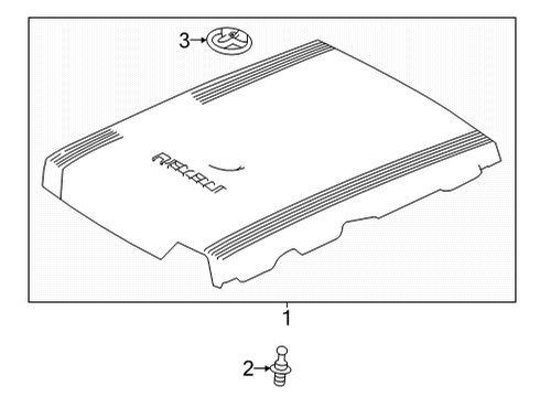 2021 Toyota Mirai Engine Cover Diagram for 1A906-77010