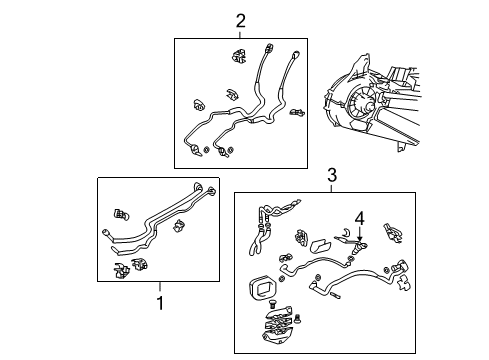 2009 Toyota Sienna Rear A/C Lines Diagram