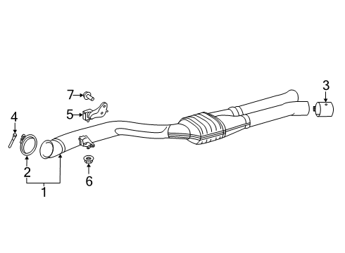 2021 Toyota GR Supra Exhaust Components Diagram 4 - Thumbnail