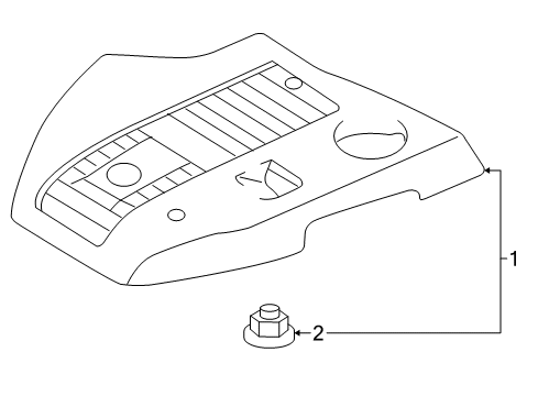 2008 Toyota Highlander Engine Appearance Cover Diagram 1 - Thumbnail