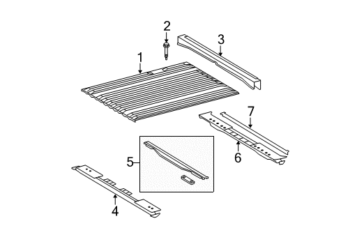2007 Toyota Tundra Pick Up Box - Floor Diagram 2 - Thumbnail