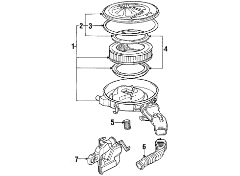 1985 Toyota Celica Air Inlet Diagram 2 - Thumbnail