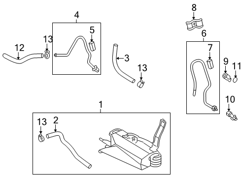 2008 Toyota Highlander Trans Oil Cooler Diagram