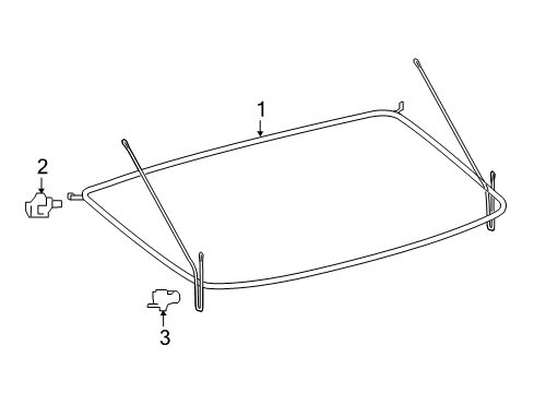 2018 Toyota Prius Interior Trim - Rear Body Diagram