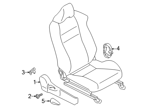 2018 Toyota 86 Cover INR HNG RH M4 Diagram for SU003-04367