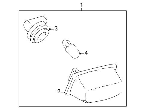 2000 Toyota Celica License Lamps Diagram