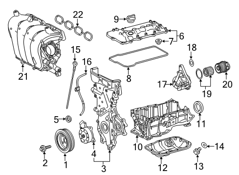 2017 Toyota Corolla iM Intake Manifold Diagram