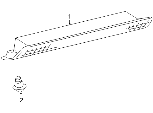 2022 Toyota 4Runner High Mount Lamps Diagram