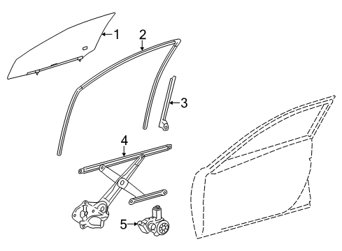 2018 Toyota Avalon Front Door, Electrical Diagram 1 - Thumbnail