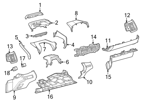 2023 Toyota bZ4X Cluster & Switches, Instrument Panel Diagram