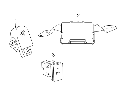 2021 Toyota Land Cruiser Parking Aid Diagram 2 - Thumbnail