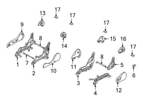 1996 Toyota Tacoma Handle, Reclining Adjuster Release, RH Diagram for 72525-04040-B0