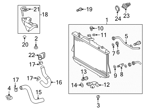 2012 Toyota Highlander Bolt, w/Washer Diagram for 90041-19354