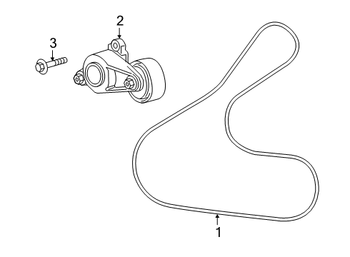 2022 Toyota Corolla Belts & Pulleys Diagram