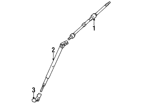 1992 Toyota Previa Steering Shaft & Internal Components Diagram 2 - Thumbnail