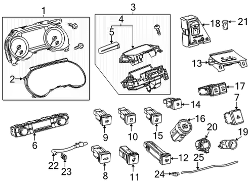 2021 Toyota Highlander METER ASSY, COMBINAT Diagram for 83800-0EN90-RP