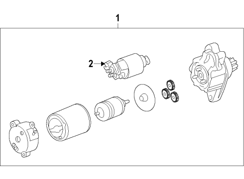 2013 Scion tC Switch Assembly, Main Diagram for 28150-31090