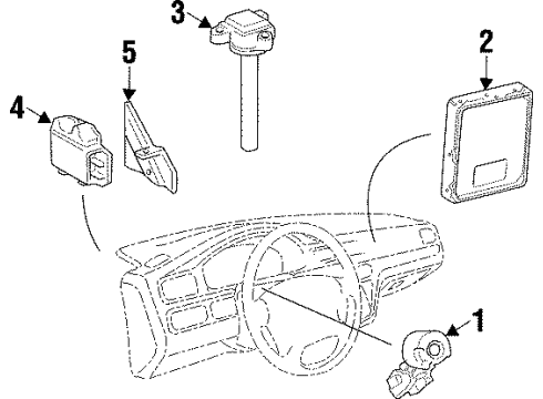 1997 Toyota Paseo Cord, Spark Plug Res Diagram for 90919-15566