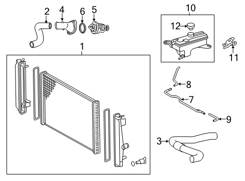 2016 Toyota RAV4 Hose, Water By-Pass Diagram for 16282-36060