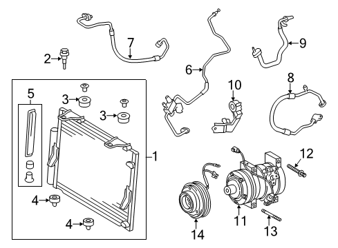 2014 Toyota Tundra Air Conditioner Diagram 1 - Thumbnail