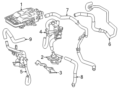 2023 Toyota Mirai Heater Components Diagram