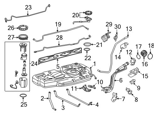 2015 Toyota Sienna Fuel System Components Diagram