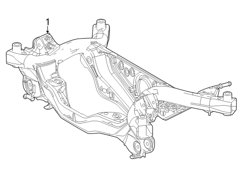 2023 Toyota Corolla Cross MEMBER SUB-ASSY, RR Diagram for 51206-0A020