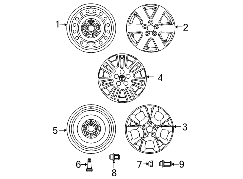 2010 Toyota Sienna Wheels Diagram