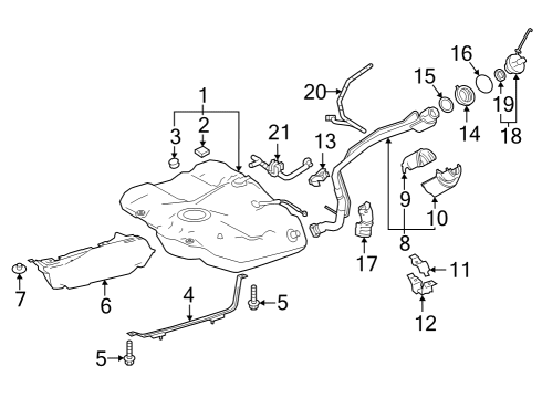 2020 Toyota Camry Fuel Tank Diagram