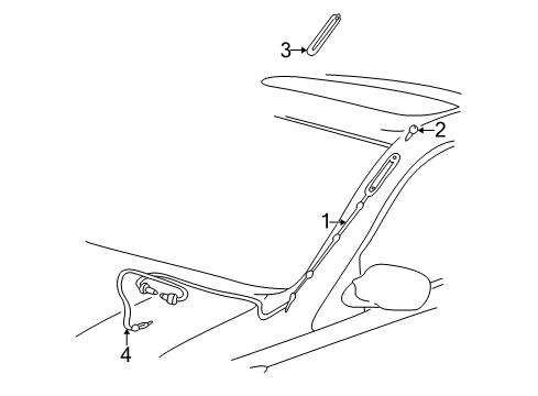 2005 Toyota Echo Antenna & Radio Diagram